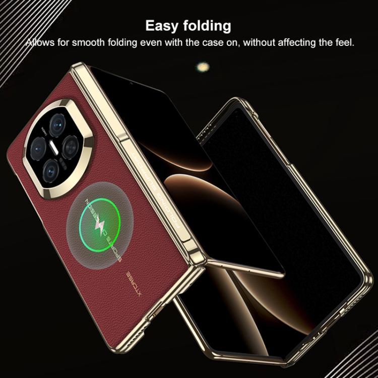 For Huawei Mate X7 GKK Dual Center Magnetic Phantom Leather Side Cover Phone Case