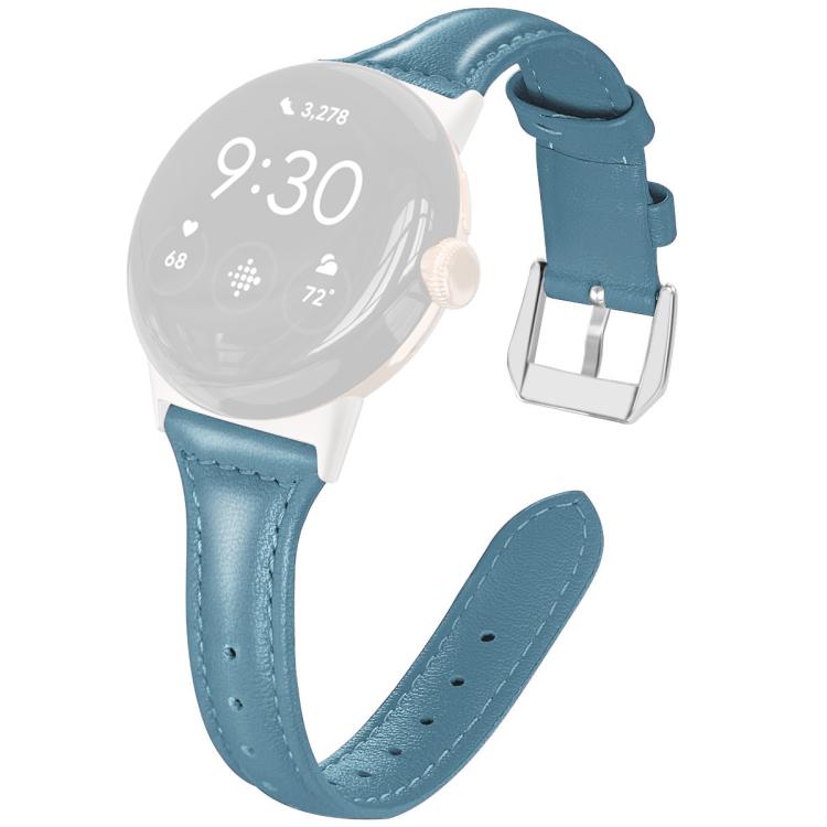 For Google Pixel Watch 4 / 3 45mm xDfind Slim Genuine Leather Watch Band