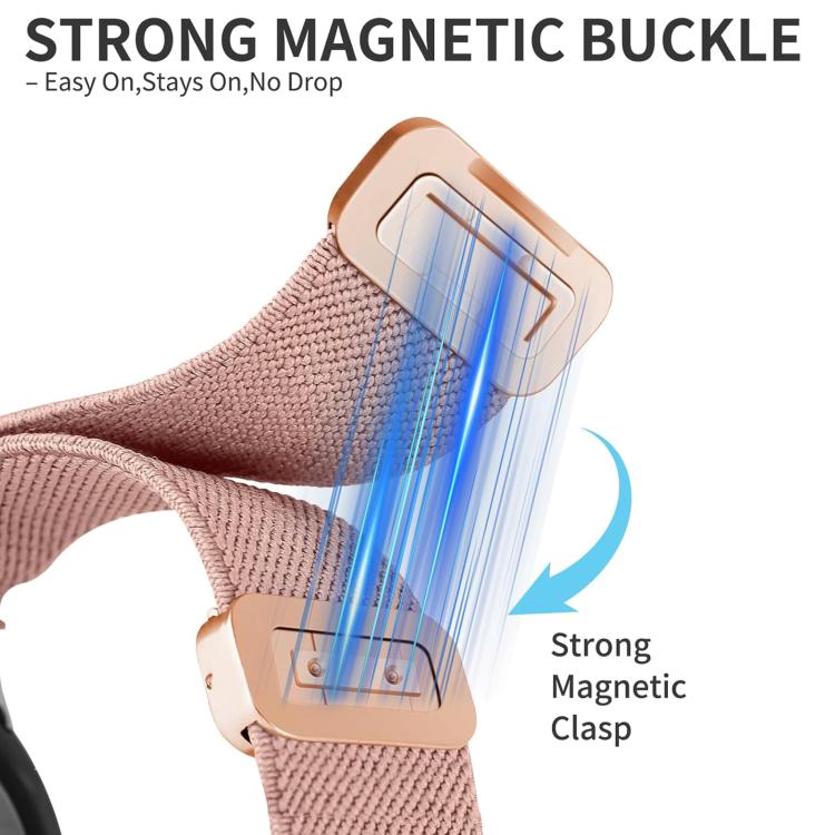 For Apple Watch 42 / 44 / 45 / 46 / 49mm xDfind Chinese Knot Nylon Braided Magnetic Buckle Watch Band