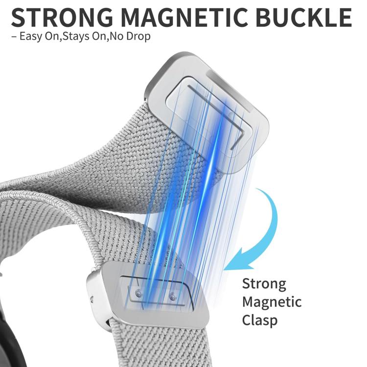 For Apple Watch 42 / 44 / 45 / 46 / 49mm xDfind Chinese Knot Nylon Braided Magnetic Buckle Watch Band