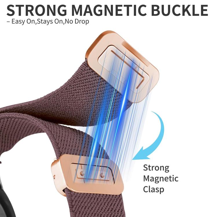 For Apple Watch 42 / 44 / 45 / 46 / 49mm xDfind Chinese Knot Nylon Braided Magnetic Buckle Watch Band