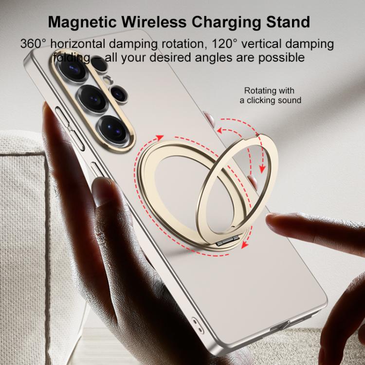 For Samsung Galaxy S26 Ultra 5G GKK Ultra-thin Full Coverage PC Phone Case with Magnetic Rotating Holder