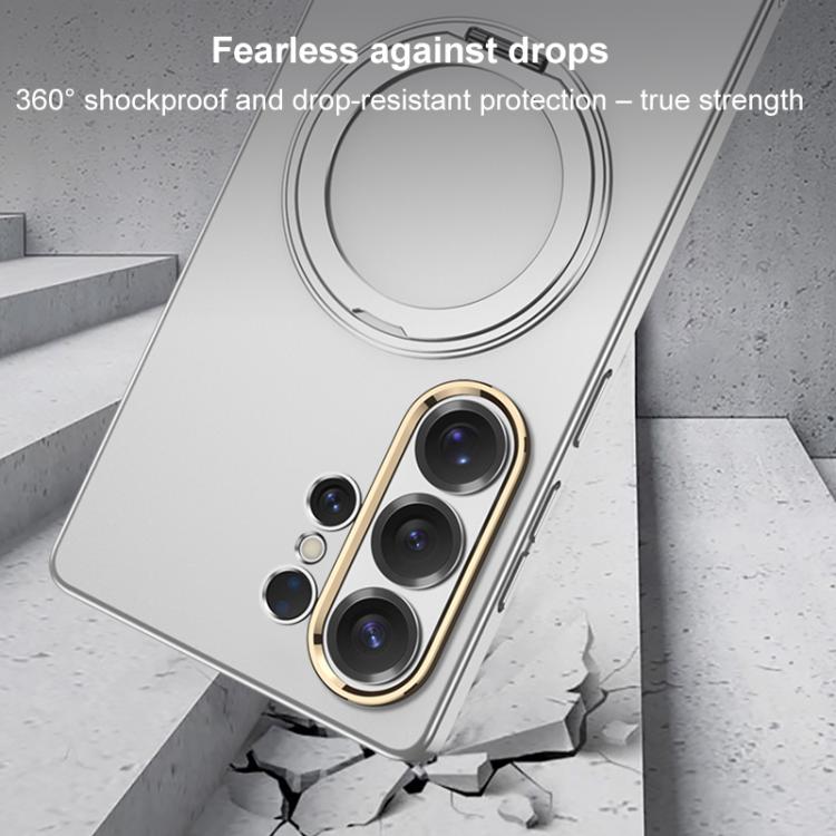 For Samsung Galaxy S26 Ultra 5G GKK Ultra-thin Full Coverage PC Phone Case with Magnetic Rotating Holder