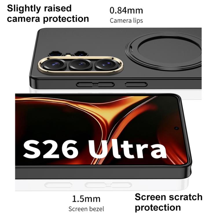 For Samsung Galaxy S26 Ultra 5G GKK Ultra-thin Full Coverage PC Phone Case with Magnetic Rotating Holder