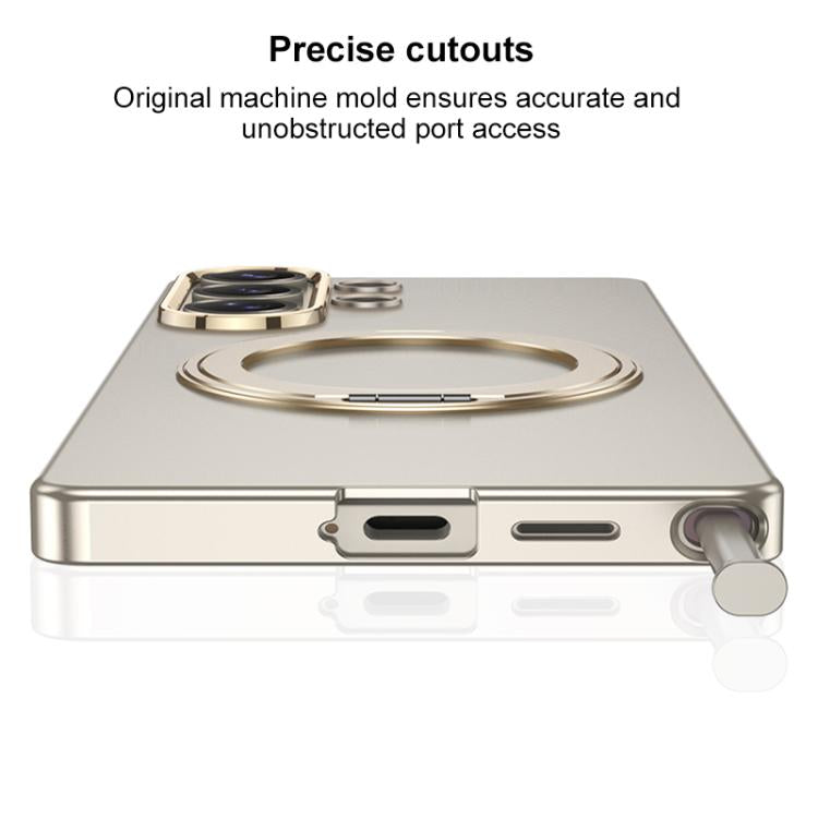 For Samsung Galaxy S26 Ultra 5G GKK Ultra-thin Full Coverage PC Phone Case with Magnetic Rotating Holder