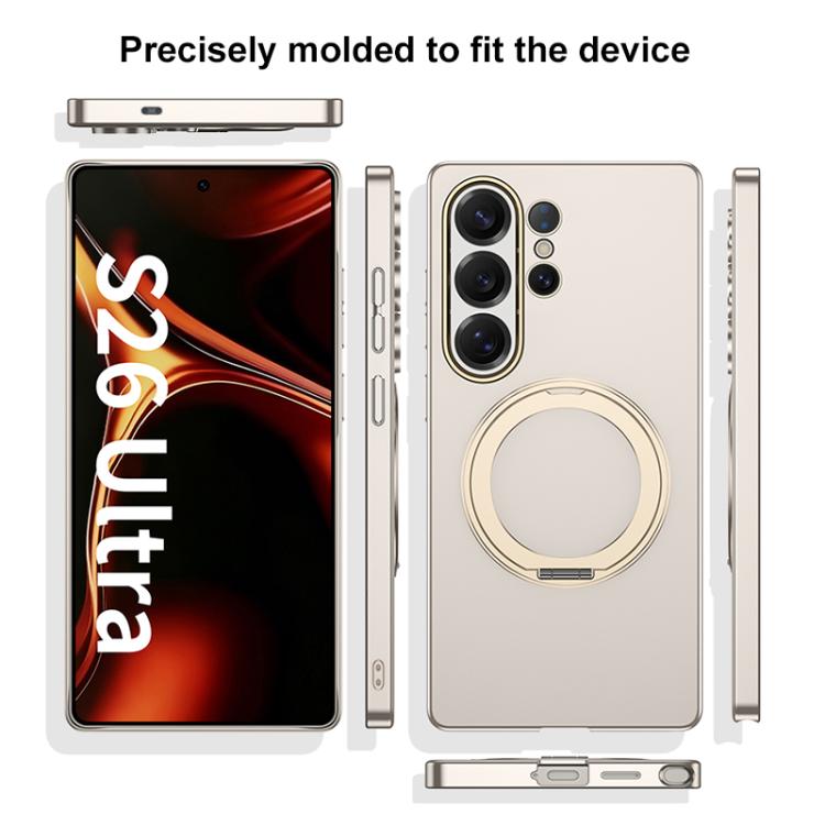 For Samsung Galaxy S26 Ultra 5G GKK Ultra-thin Full Coverage PC Phone Case with Magnetic Rotating Holder