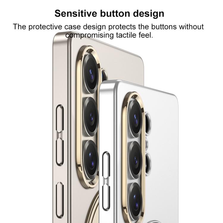 For Samsung Galaxy S26 Ultra 5G GKK Ultra-thin Full Coverage PC Phone Case with Magnetic Rotating Holder