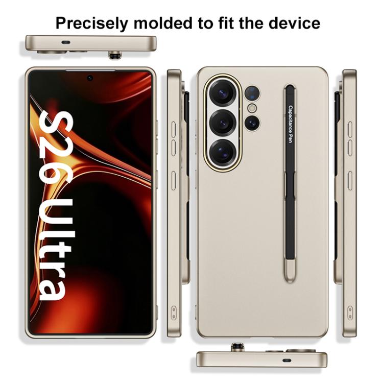 For Samsung Galaxy S26 Ultra 5G GKK Ultra-thin Full Coverage PC Phone Case with Pen Slot & Stylus