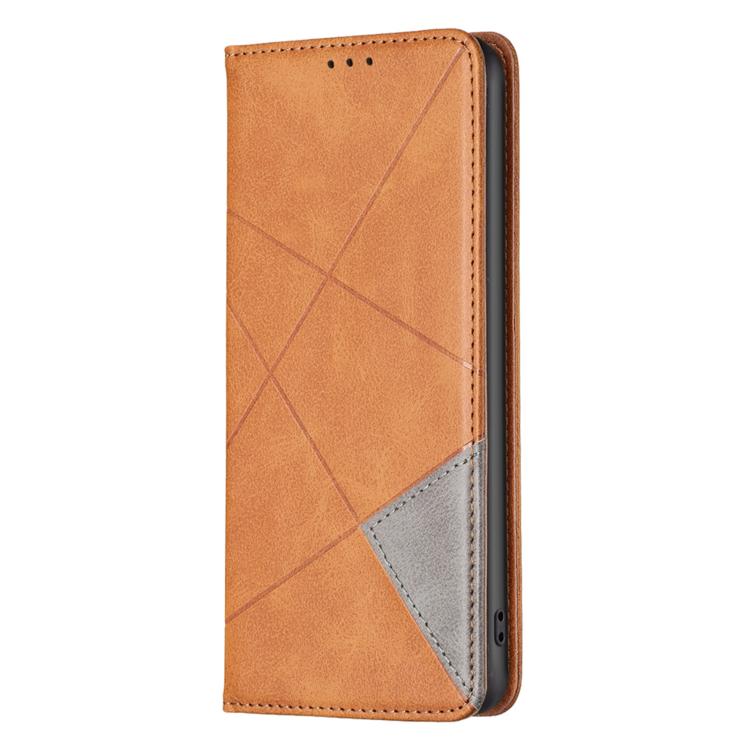 For Tecno Spark Go 3 Rhombus Texture Magnetic Leather Phone Case