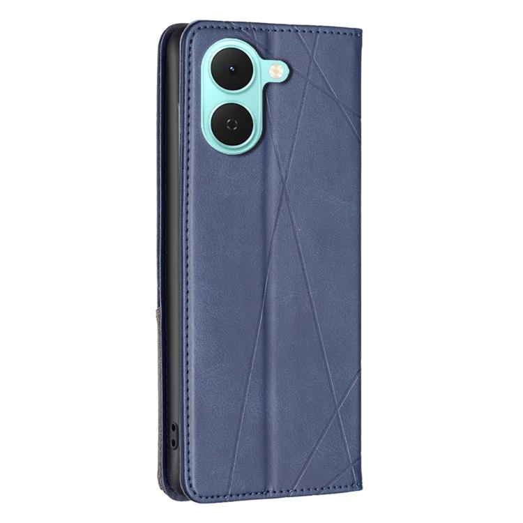 For Tecno Spark Go 3 Rhombus Texture Magnetic Leather Phone Case
