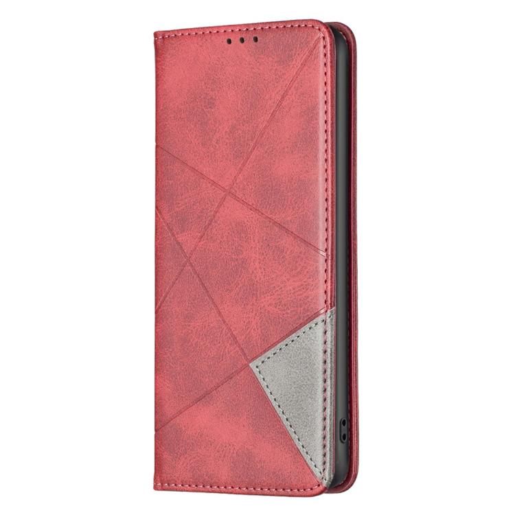 For Tecno Camon 50 4G Rhombus Texture Magnetic Leather Phone Case