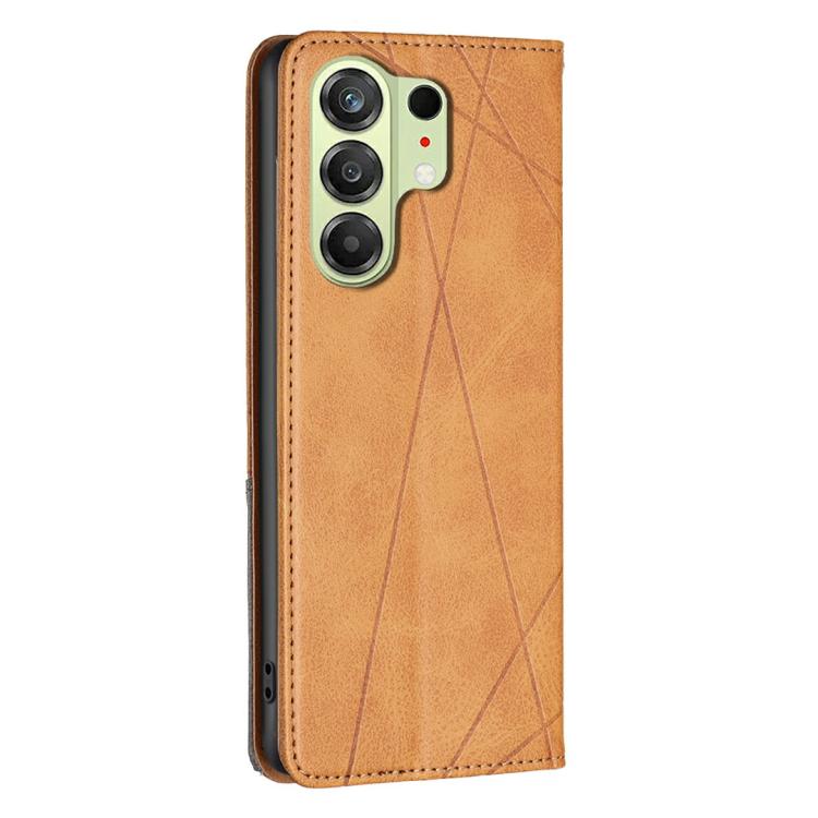 For Tecno Camon 50 4G Rhombus Texture Magnetic Leather Phone Case