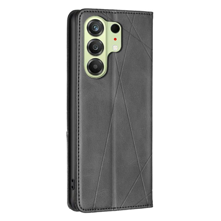For Tecno Camon 50 4G Rhombus Texture Magnetic Leather Phone Case