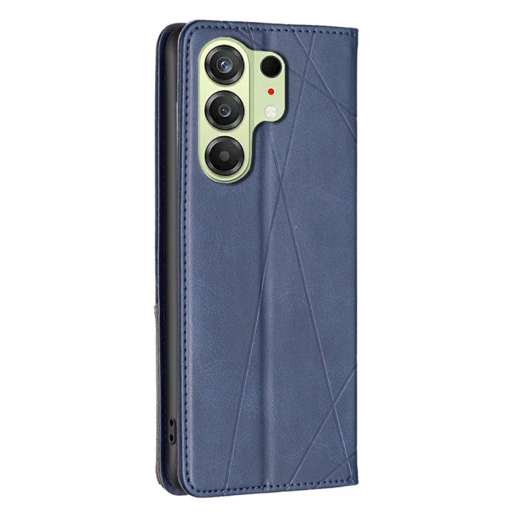 For Tecno Camon 50 4G Rhombus Texture Magnetic Leather Phone Case