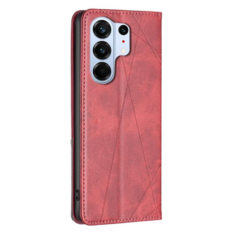 For Tecno Camon 50 Pro 4G Rhombus Texture Magnetic Leather Phone Case