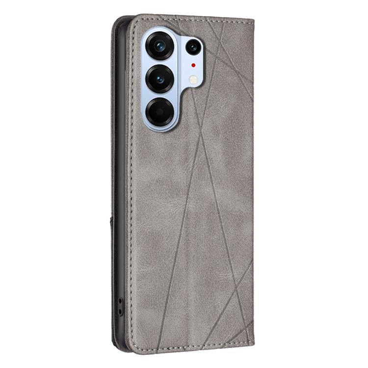 For Tecno Camon 50 Pro 4G Rhombus Texture Magnetic Leather Phone Case