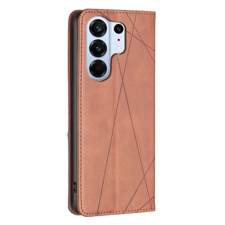 For Tecno Camon 50 Pro 4G Rhombus Texture Magnetic Leather Phone Case