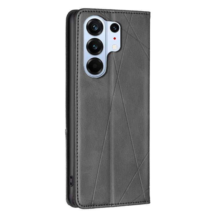 For Tecno Camon 50 Pro 4G Rhombus Texture Magnetic Leather Phone Case