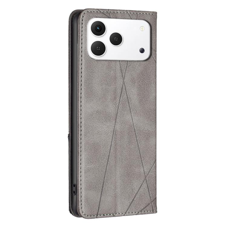 For Tecno Spark 50 4G Rhombus Texture Magnetic Leather Phone Case