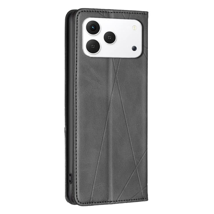 For Tecno Spark 50 4G Rhombus Texture Magnetic Leather Phone Case