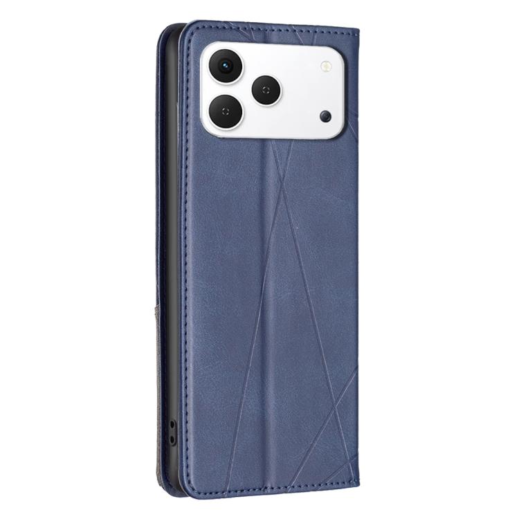 For Tecno Spark 50 4G Rhombus Texture Magnetic Leather Phone Case