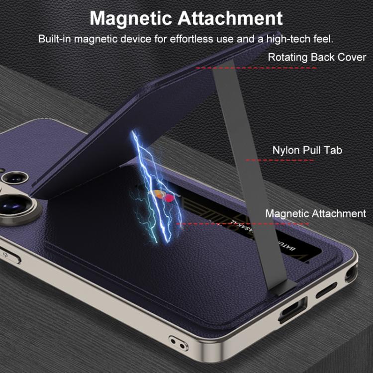 For Samsung Galaxy S26 Ultra 5G GKK Skin Feel Leather Magnetic Card Bag Holder Split Phone Case
