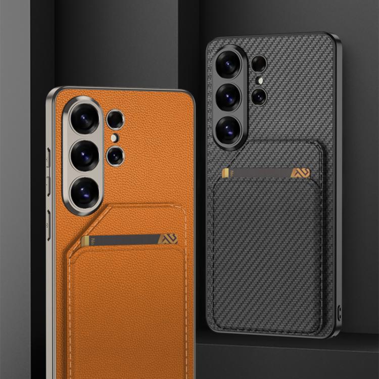 For Samsung Galaxy S26 Ultra 5G GKK Skin Feel Leather Magnetic Card Bag Holder Split Phone Case