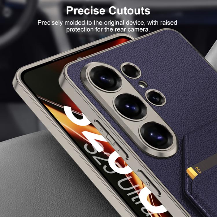 For Samsung Galaxy S26 Ultra 5G GKK Skin Feel Leather Magnetic Card Bag Holder Split Phone Case