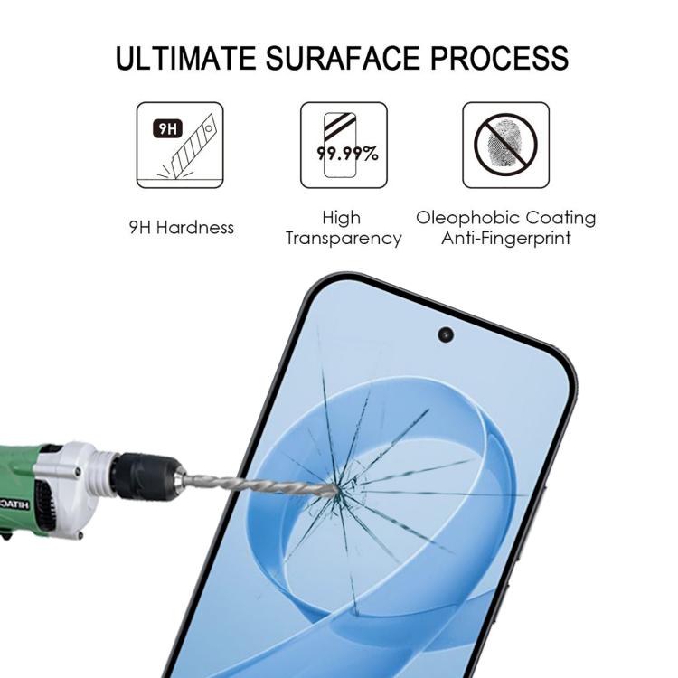 For Redmi K90 Supports Unlocking Ultra-thin 0.18mm Full Glue Full Cover Screen Protector Tempered Glass Film