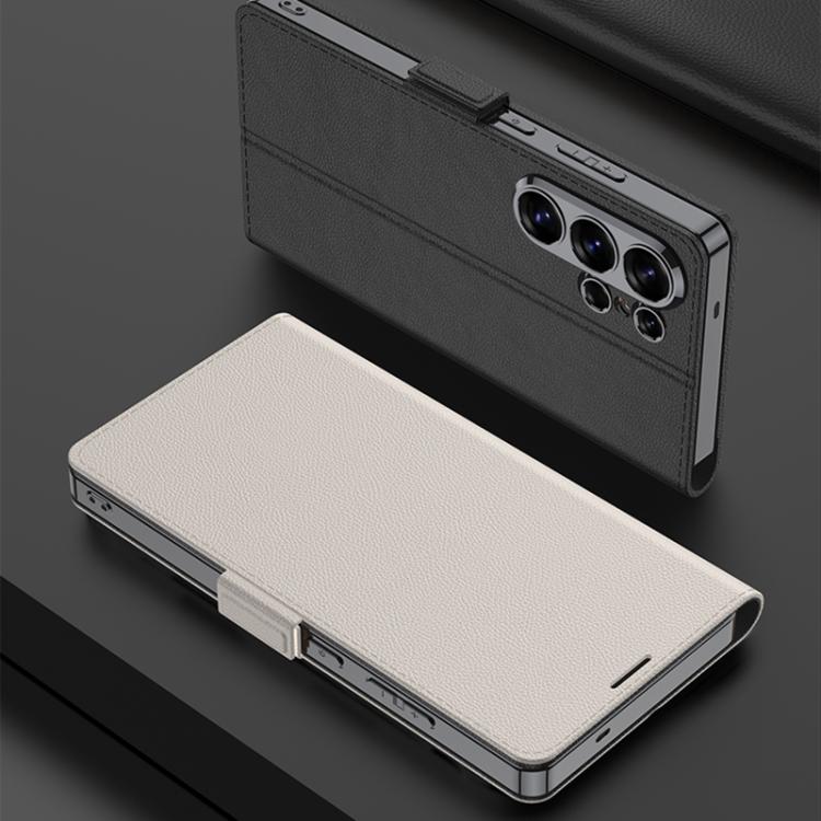 For Samsung Galaxy S26 Ultra 5G GKK Electroplated Leather Flip Phone Case