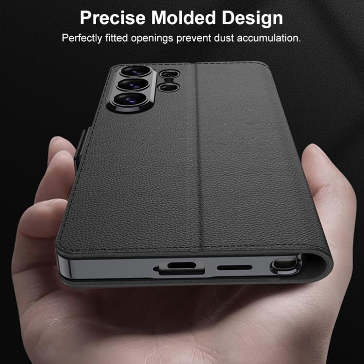 For Samsung Galaxy S26 Ultra 5G GKK Electroplated Leather Flip Phone Case
