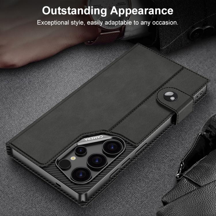 For Samsung Galaxy S26 Ultra 5G GKK Matte Leather Large Hole Flip Phone Case