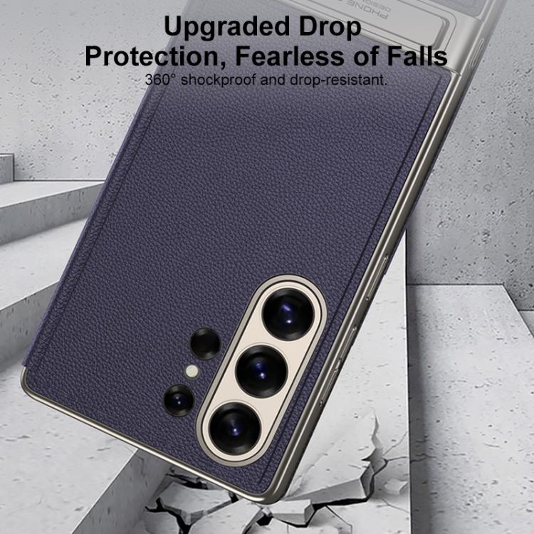 For Samsung Galaxy S26 Ultra 5G GKK Triumph Ultra-Thin Flip Leather Case without Pen