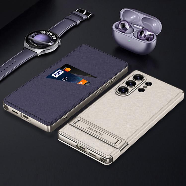 For Samsung Galaxy S26 Ultra 5G GKK Triumph Ultra-Thin Flip Leather Case without Pen