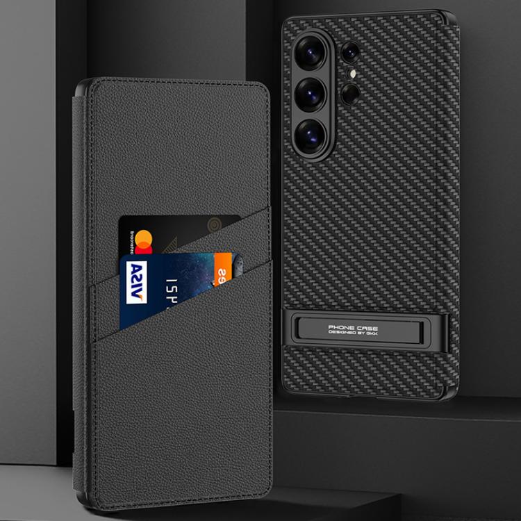 For Samsung Galaxy S26 Ultra 5G GKK Triumph Ultra-Thin Flip Leather Case without Pen