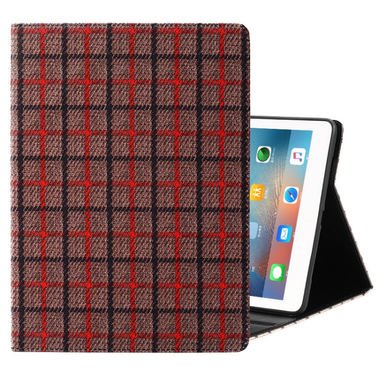 Woolen Plaid Pattern Horizontal Flip Leather Case with Holder & Sleep / Wake-up Function For iPad Pro 10.5 inch & Air (2019)