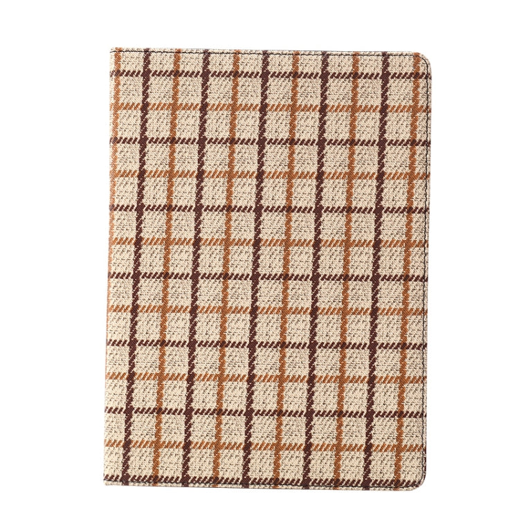 Woolen Plaid Pattern Horizontal Flip Leather Case with Holder & Sleep / Wake-up Function For iPad 9.7 (2018) & (2017)
