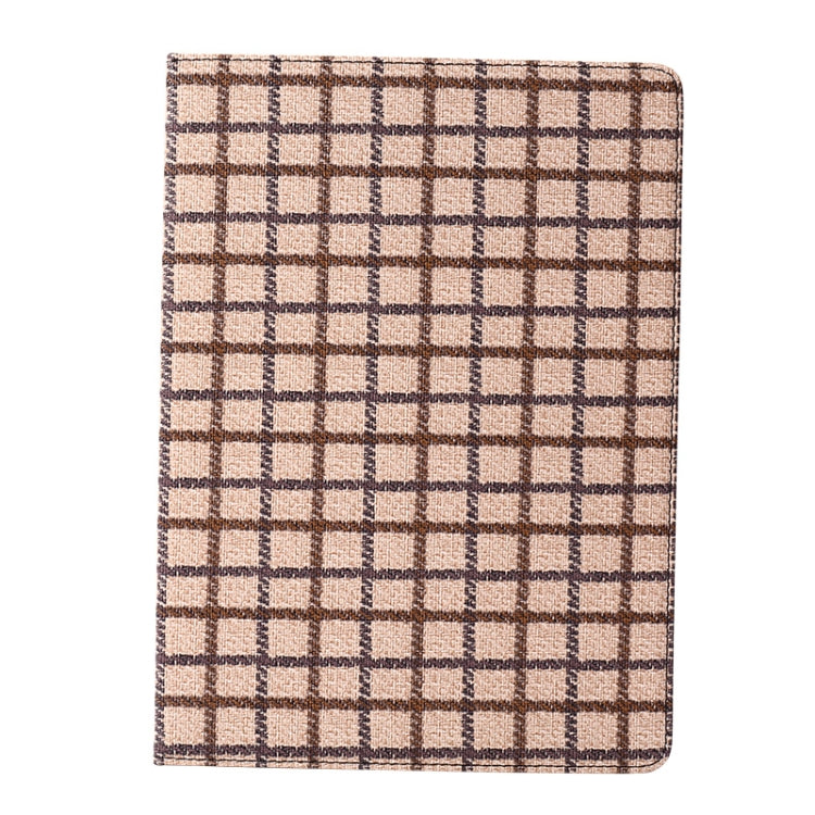 Woolen Plaid Pattern Horizontal Flip Leather Case with Holder & Sleep / Wake-up Function For iPad 9.7 (2018) & (2017)