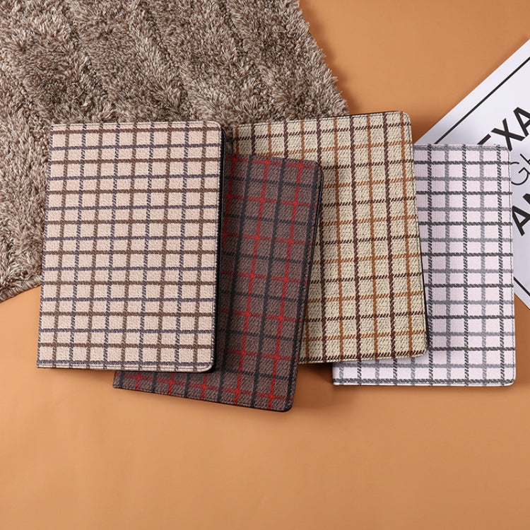 Woolen Plaid Pattern Horizontal Flip Leather Case with Holder & Sleep / Wake-up Function For iPad mini 2019 & 4