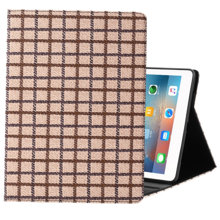 Woolen Plaid Pattern Horizontal Flip Leather Case with Holder & Sleep / Wake-up Function For iPad mini 2019 & 4
