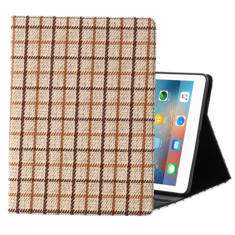 Woolen Plaid Pattern Horizontal Flip Leather Case with Holder & Sleep / Wake-up Function For iPad Pro 11 inch (2018)
