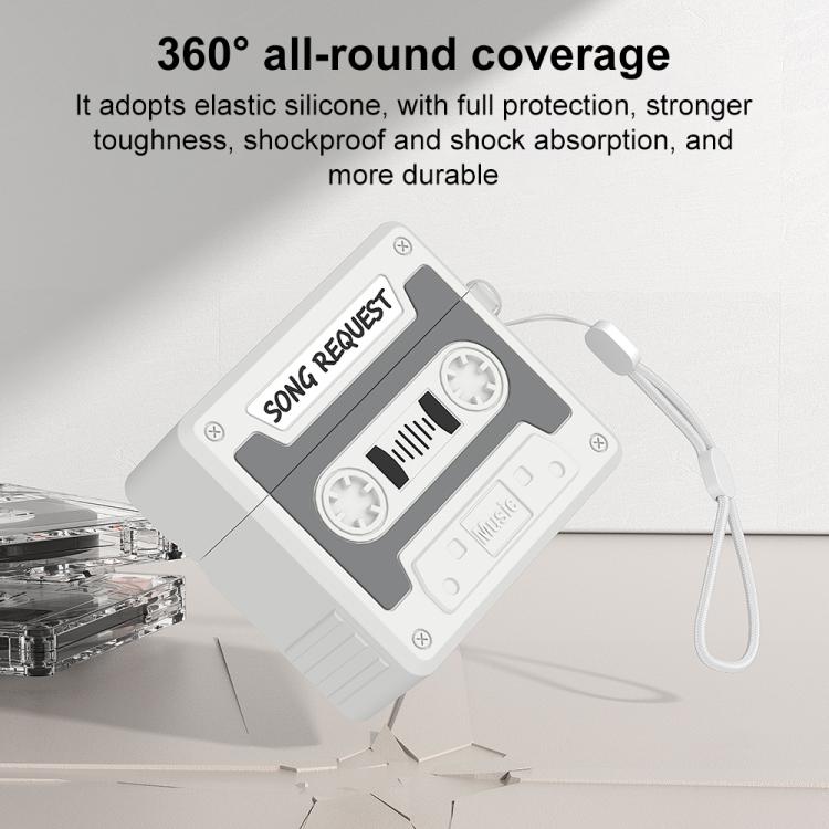 For AirPods Pro 3 XDcase Retro Cassette Style Silicone Earbuds Case