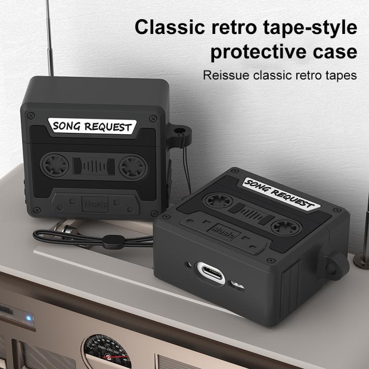 For AirPods Pro 3 XDcase Retro Cassette Style Silicone Earbuds Case