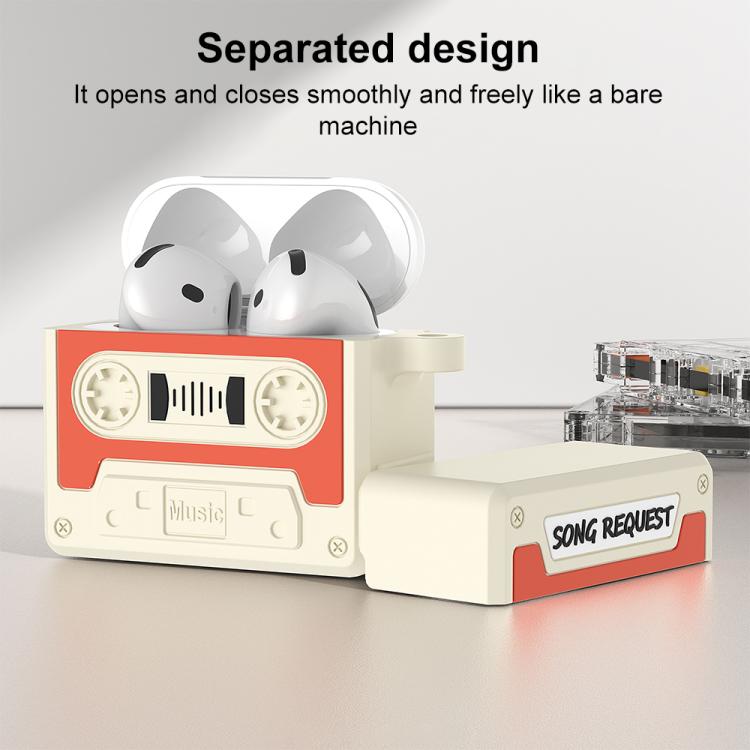 For AirPods Pro 2 XDcase Retro Cassette Style Silicone Earbuds Case
