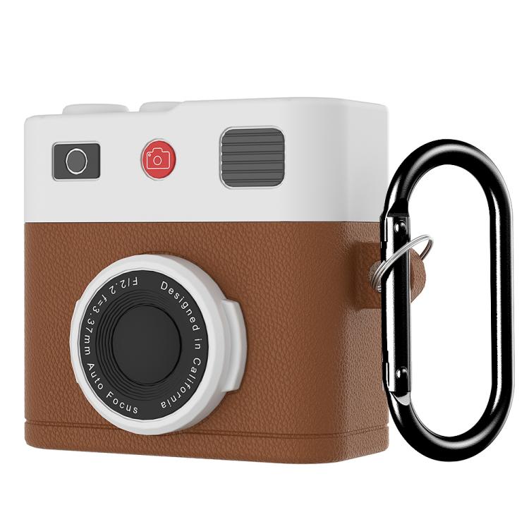 For AirPods 4 XDcase Retro Camera Style Silicone Earbuds Case