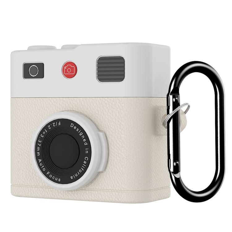 For AirPods 4 XDcase Retro Camera Style Silicone Earbuds Case