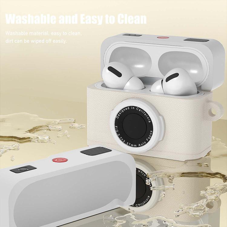 For AirPods 4 XDcase Retro Camera Style Silicone Earbuds Case