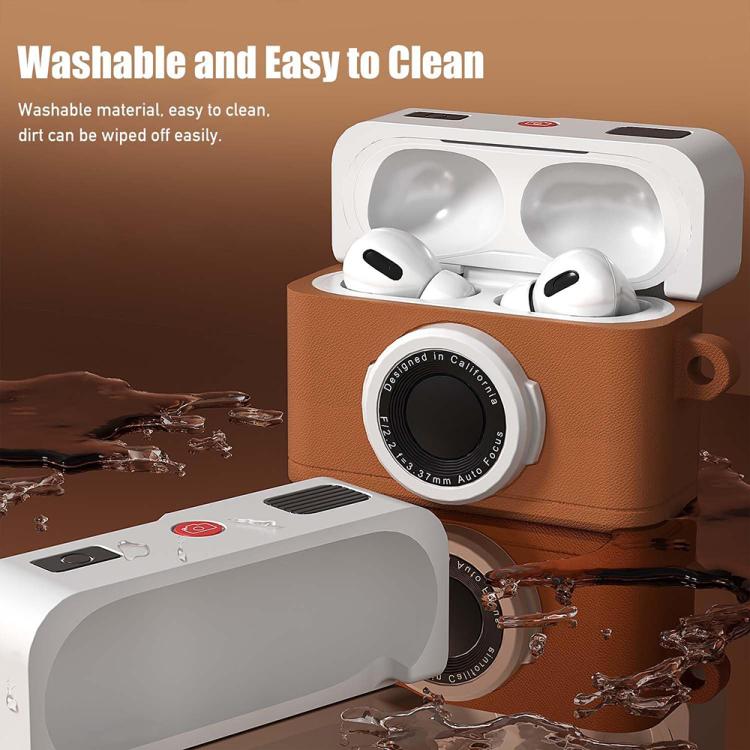 For AirPods Pro 2 XDcase Retro Camera Style Silicone Earbuds Case