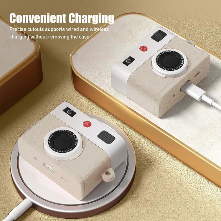 For AirPods Pro 2 XDcase Retro Camera Style Silicone Earbuds Case
