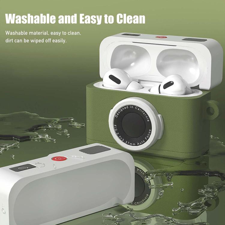 For AirPods Pro 2 XDcase Retro Camera Style Silicone Earbuds Case